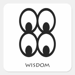 Wisdom (Mate Masie) Adinkra Symbol Sticker