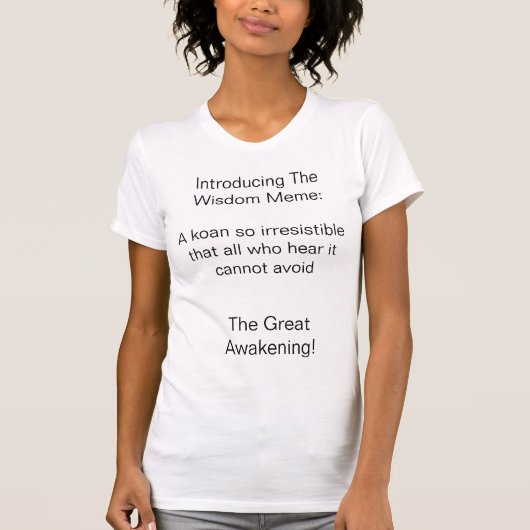 Wisdom Meme Intro T-shirt (Voorkant)