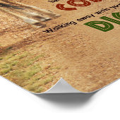 Wisdom, moed, waardigheid (Giraffe, inspiratie) Poster (Hoek)