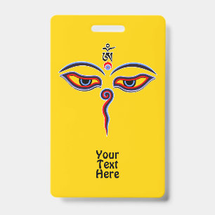 Wisdom Ogen Van Boeddha - Bodhnath tempel ogen Badge