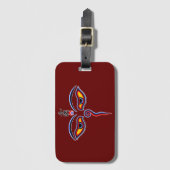 Wisdom-ogen van boeddha - Bodhnath - tempelogen Bagagelabel (Voorkant (verticaal))