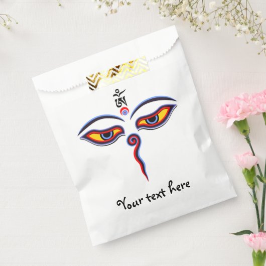 Wisdom-ogen van boeddha - Bodhnath - tempelogen Bedankzakje (Gezegeld)