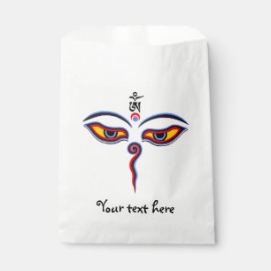 Wisdom-ogen van boeddha - Bodhnath - tempelogen Bedankzakje