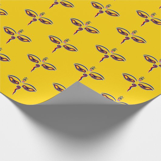 Wisdom-ogen van boeddha - Bodhnath - tempelogen Cadeaupapier (Hoek)