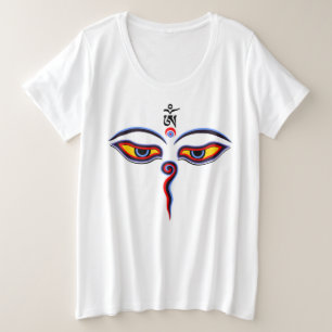 Wisdom-ogen van boeddha - Bodhnath - tempelogen Grote Maat T-shirt