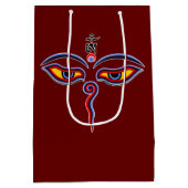Wisdom-ogen van boeddha - Bodhnath - tempelogen Medium Cadeauzakje (Achterkant)