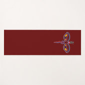 Wisdom-ogen van boeddha - Bodhnath - tempelogen Yogamat (Voorkant (horizontaal))