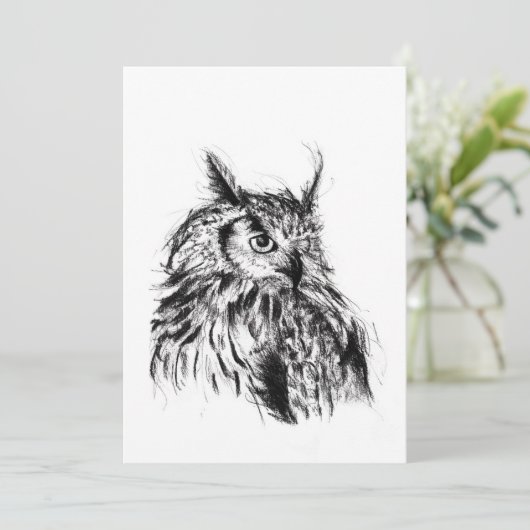 Wisdom Owl Kaart (Staand voorkant)