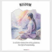 Wisdom Positive Affirmation sticker (Vel)