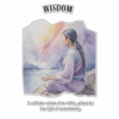 Wisdom Positive Affirmation sticker (Voorkant)