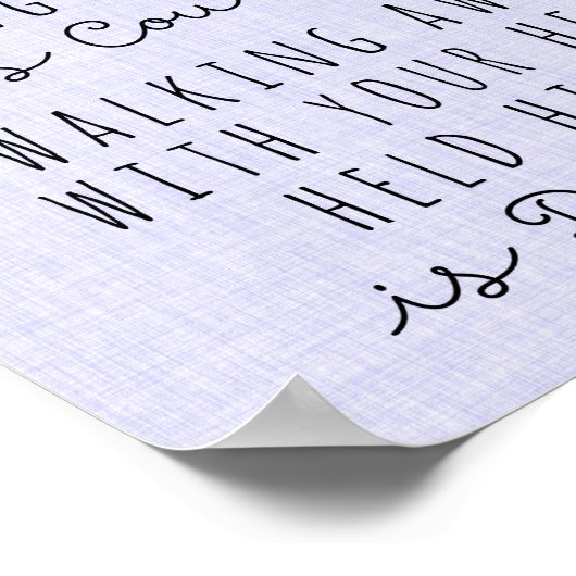 Wisdom-Poster is weten wanneer je weg moet lopen Poster (Hoek)