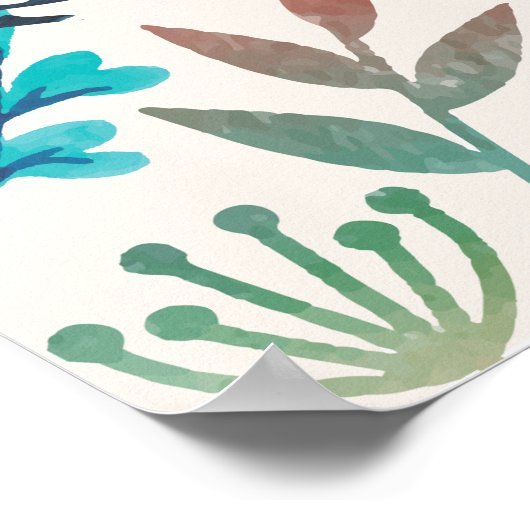 Wisdom Print 'doe iets vandaag' vogels, waterverf (Hoek)