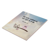 Wisdom - Proverbs 10:19, keramische tegel Tegeltje (Zijkant)