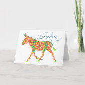 Wisdom Quilt Mule van Sherry Jarvis Folded Kaart (Voorkant)