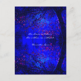 Wisdom Quote | Blauwe bosreflectie Briefkaart