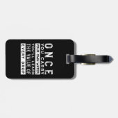 Wisdom Quote Design - waarde van elke druppel Bagagelabel (Achterkant horizontaal)