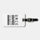 Wisdom Quote Design - waarde van elke druppel Bagagelabel (Voorkant horizontaal)