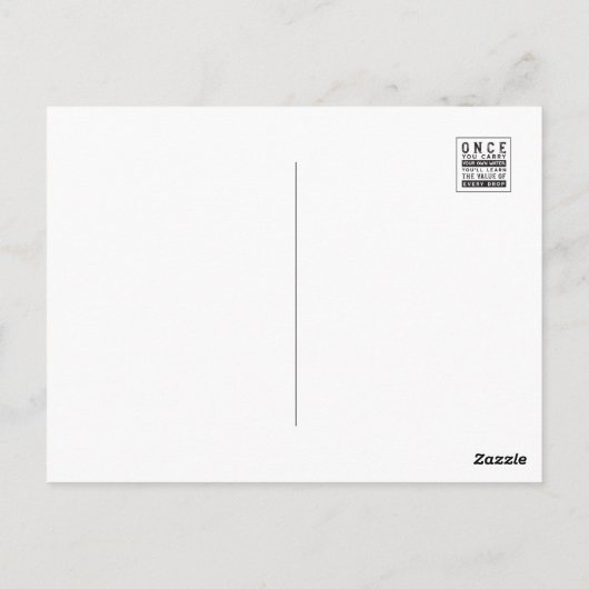 Wisdom Quote Design - waarde van elke druppel Briefkaart (Achterkant)