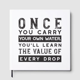 Wisdom Quote Design - waarde van elke druppel Gastenboek