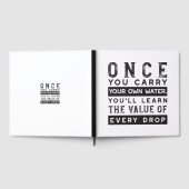 Wisdom Quote Design - waarde van elke druppel Gastenboek (Volledig)