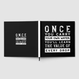 Wisdom Quote Design - waarde van elke druppel Gastenboek