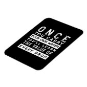 Wisdom Quote Design - waarde van elke druppel Magneet (Linkerzijde)