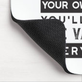 Wisdom Quote Design - waarde van elke druppel Muismat (Hoek)