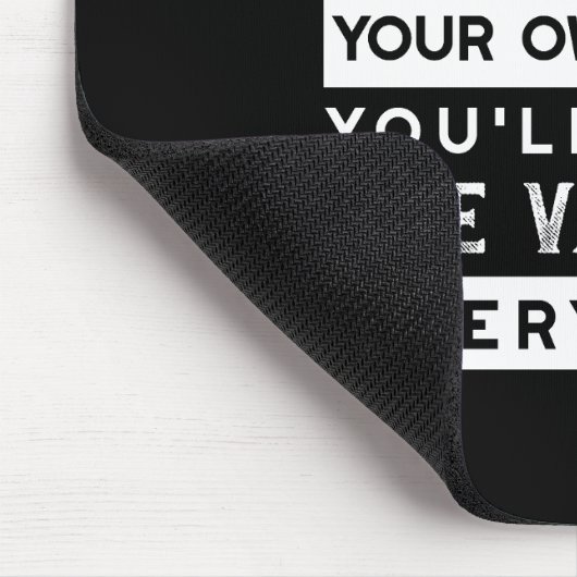 Wisdom Quote Design - waarde van elke druppel Muismat (Hoek)