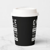 Wisdom Quote Design - waarde van elke druppel Papieren Bekers (Links)