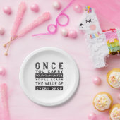 Wisdom Quote Design - waarde van elke druppel Papieren Bordje (Feest)