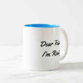 Wisdom Quote Over Leren Van De Geschiedenis Tweekleurige Koffiemok (Voorkant rechts)