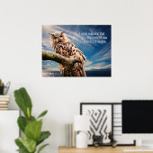 Wisdom Quote Owl poster (Thuiskantoor)