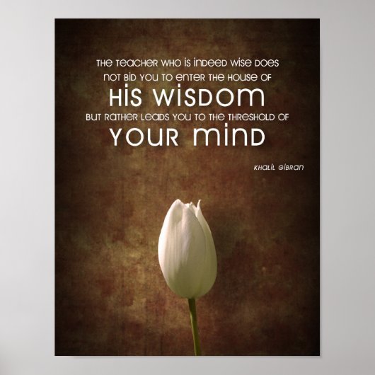 Wisdom Quote Poster (Voorkant)