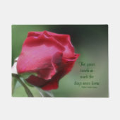 Wisdom Quote Rosebud Inspirerend Deurmat (Voorkant)