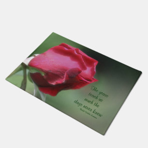 Wisdom Quote Rosebud Inspirerend Deurmat