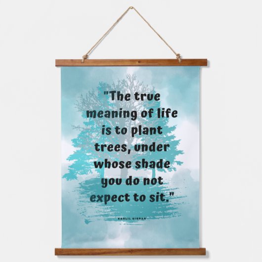 Wisdom Quote Wall Art Hangend Wandkleed (Voorkant)