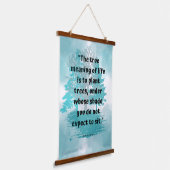 Wisdom Quote Wall Art Hangend Wandkleed (Gebogen)