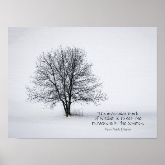 Wisdom - Ralph Waldo Emerson Art Print (Voorkant)