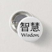 Wisdom Ronde Button 3,2 Cm (Voorkant /achterkant)