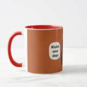 Wisdom Slaapt Nooit | Inspirerende Koffie Mok (Links)