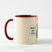 Wisdom Slaapt Nooit | Inspirerende Koffie Mok (Links)