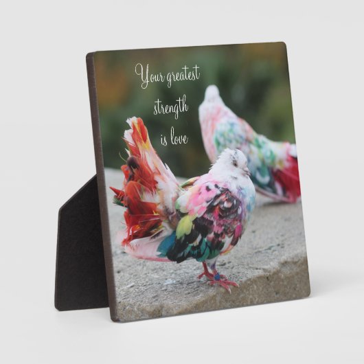 Wisdom Tabletop Plaque met Easel Fotoplaat (Voorkant)