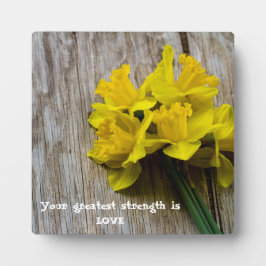 Wisdom Tabletop Plaque met Easel Fotoplaat