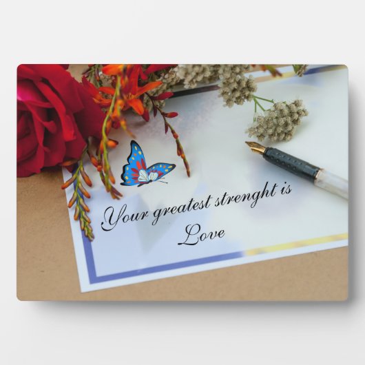 Wisdom Tabletop Plaque met Easel Fotoplaat (voorkant)