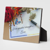 Wisdom Tabletop Plaque met Easel Fotoplaat (Zijkant)