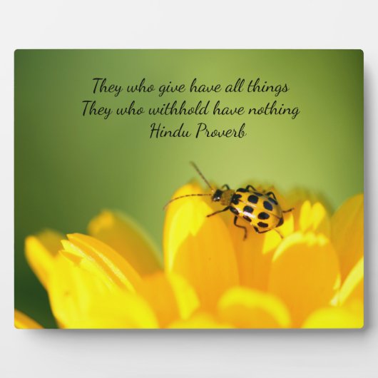 Wisdom Tabletop Plaque met Easel Fotoplaat (Voorkant)