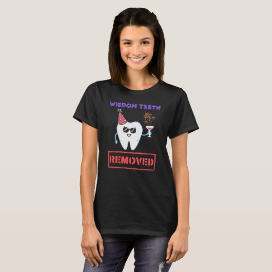Wisdom Teeth is verwijderd. Goedaardige Teeth Extr T-shirt (Voorkant volledig)