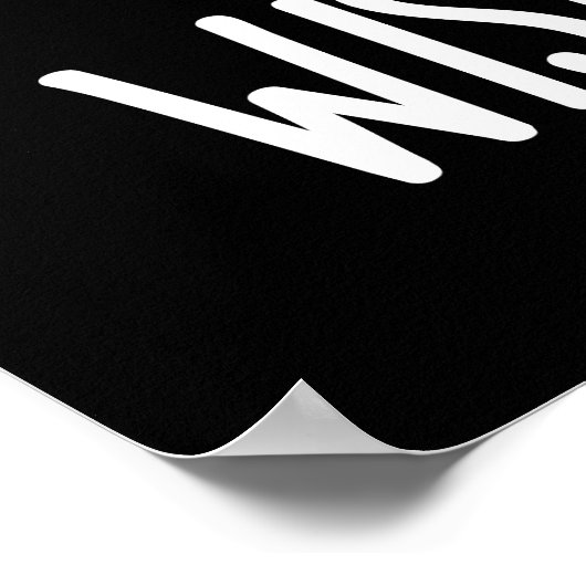 Wisdom Tooth Funny Dental Wise Tooth Pun Dark BG Poster (Hoek)