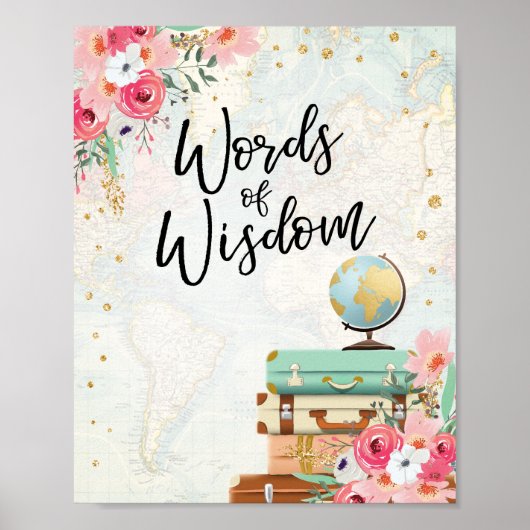 Wisdom Travel Shower Miss tegen Mrs Advice Poster (Voorkant)