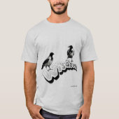 Wisdom - Twee wijzen kraaien op witte achtergrond T-shirt (Voorkant)